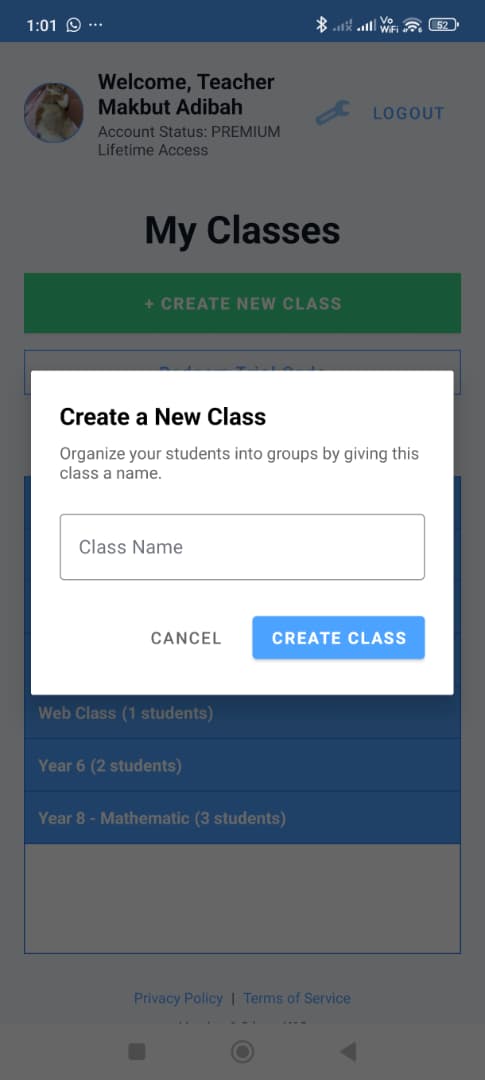 Create new class